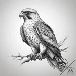 Tattoo sketch falcon, tattoo flash sheet desi… – tattoo sketch (№1757987577_0, 16.09.2025 01:52) — tattoovalue.net