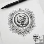Tattoo sketch love letter with a seal – tattoo sketch (№1757988773_0, 16.09.2025 02:12) — tattoovalue.net