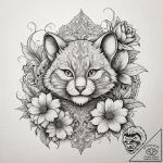 Tattoo sketch tom and jerry with a flower, in… – tattoo sketch (№1757989169_0, 16.09.2025 02:19) — tattoovalue.net