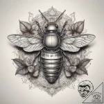 Tattoo sketch leaf miner, tattoo drawing outl… – tattoo sketch (№1757990373_0, 16.09.2025 02:39) — tattoovalue.net