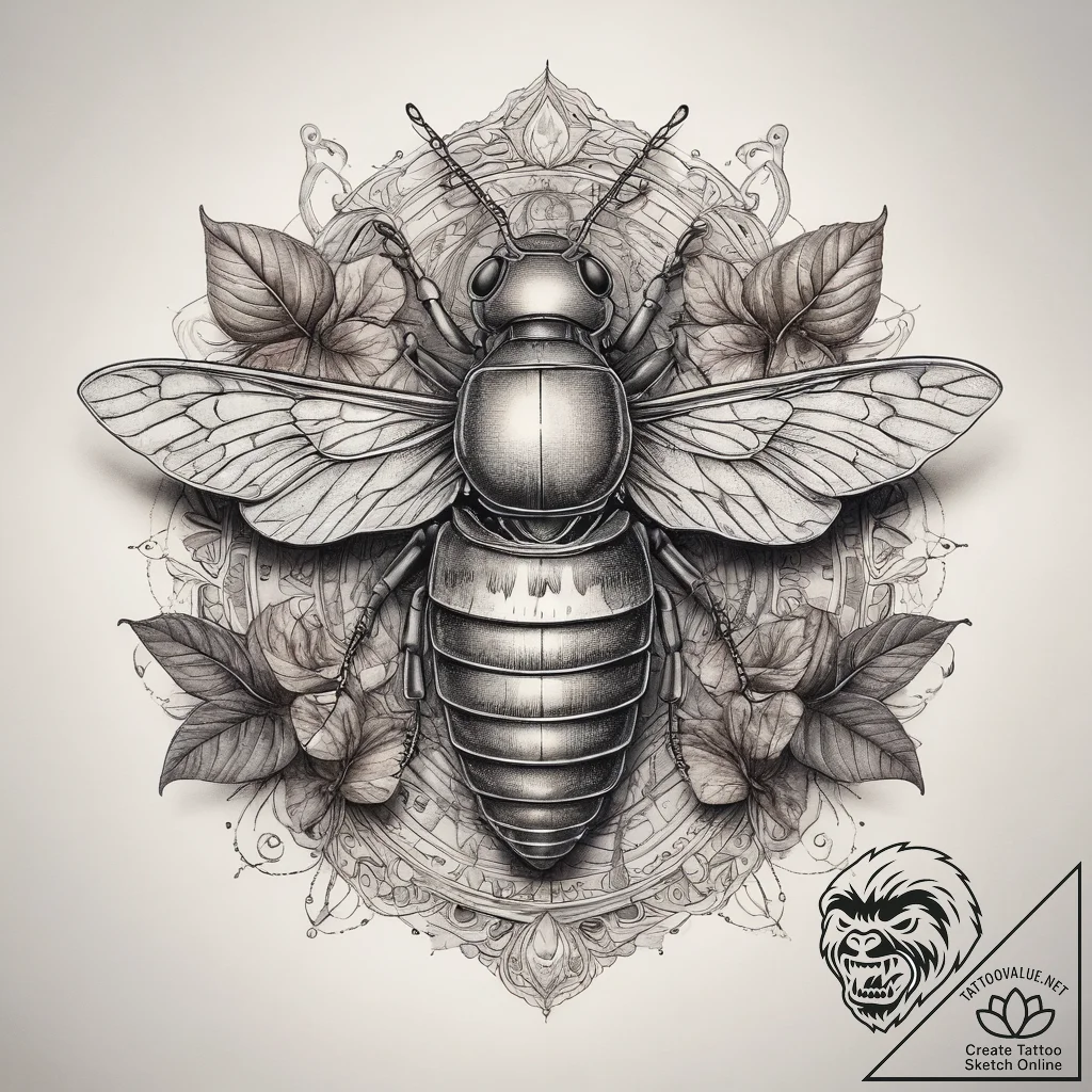 Tattoo sketch leaf miner, tattoo drawing outl... - tattoo sketch (№1757990373_0, 16.09.2025 02:39) — tattoovalue.net
