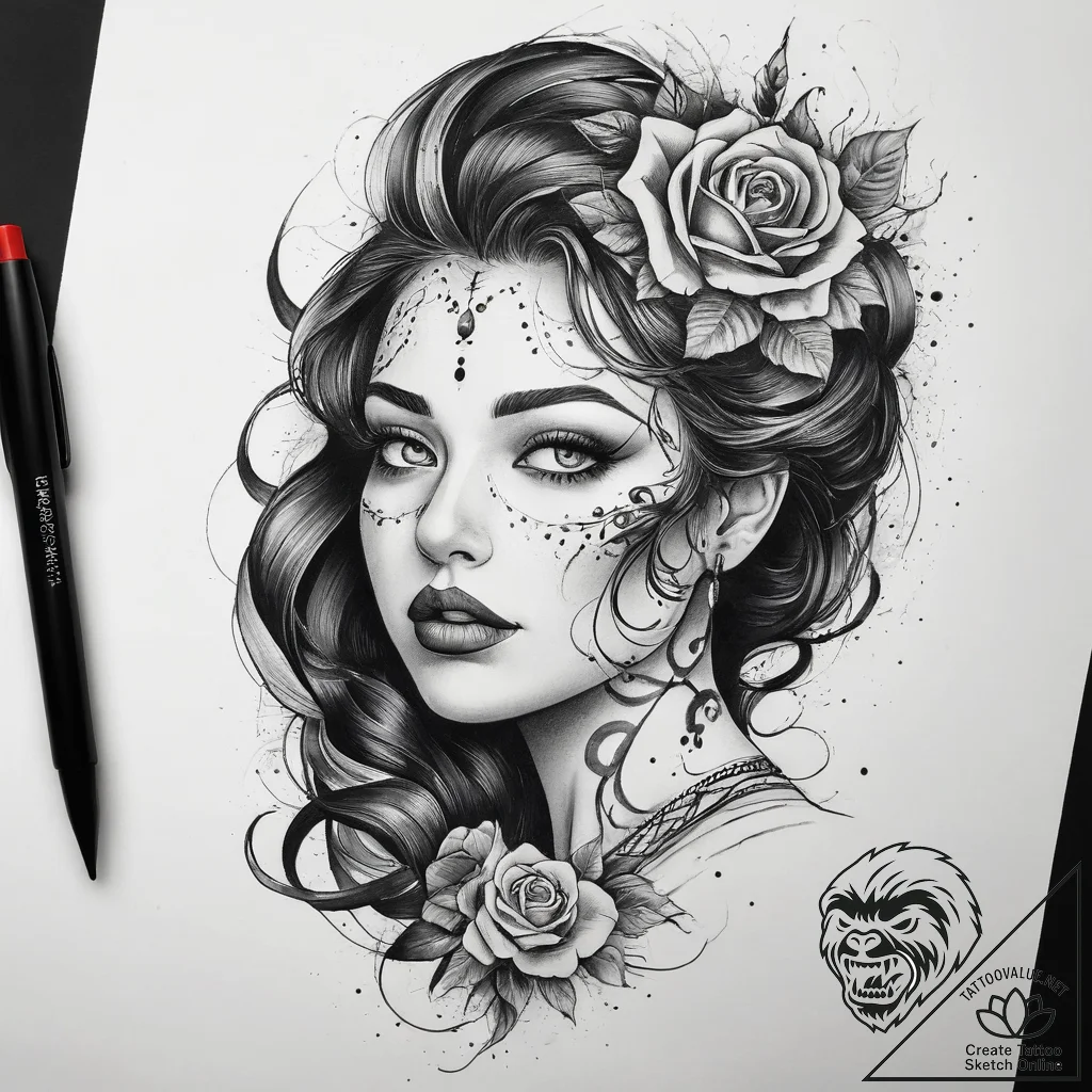 Tattoo sketch emotion, tattoo sketch design,... - tattoo sketch (№1757990761_0, 16.09.2025 02:46) — tattoovalue.net