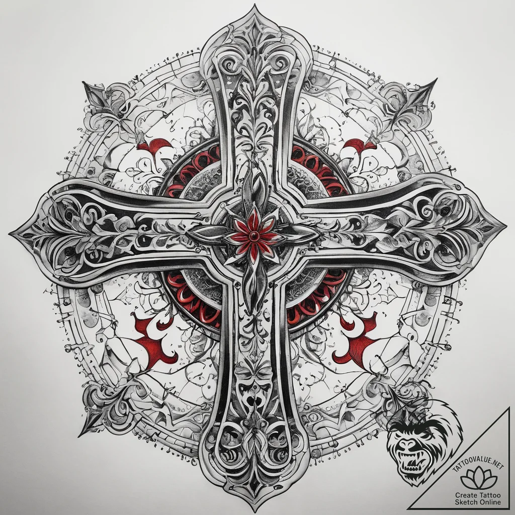 Tattoo sketch sacred scene, tattoo flash shee... - tattoo sketch (№1757991148_0, 16.09.2025 02:52) — tattoovalue.net