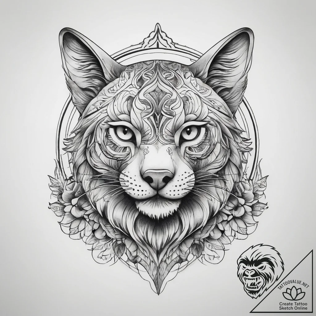 Tattoo sketch papercraft a paper animal, tatt... - tattoo sketch (№1757991730_0, 16.09.2025 03:02) — tattoovalue.net