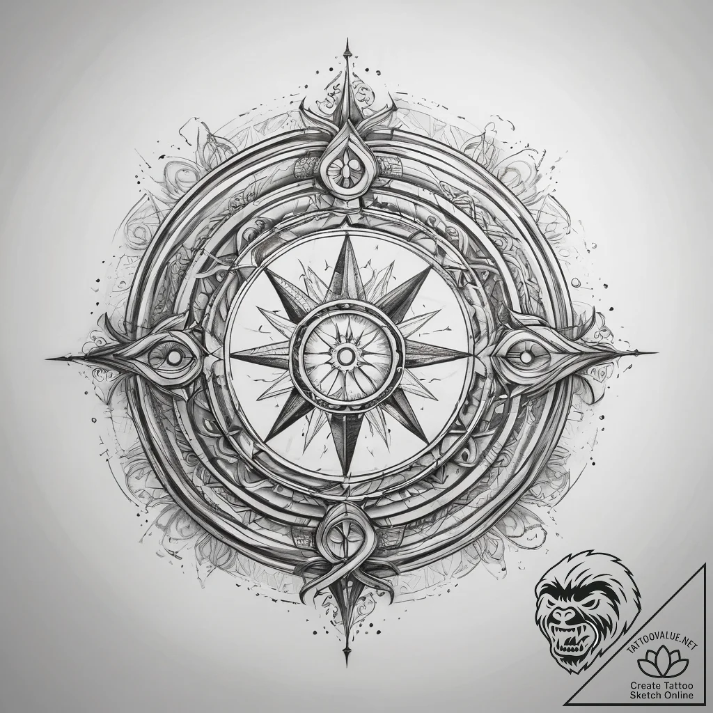 Tattoo sketch magical portal - tattoo sketch (№1757992127_0, 16.09.2025 03:08) — tattoovalue.net