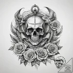 Tattoo sketch anchor, tattoo line art, rough… – tattoo sketch (№1757992737_0, 16.09.2025 03:18) — tattoovalue.net