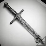 Tattoo sketch human sword, tattoo line art, o… – tattoo sketch (№1757993732_0, 16.09.2025 03:35) — tattoovalue.net