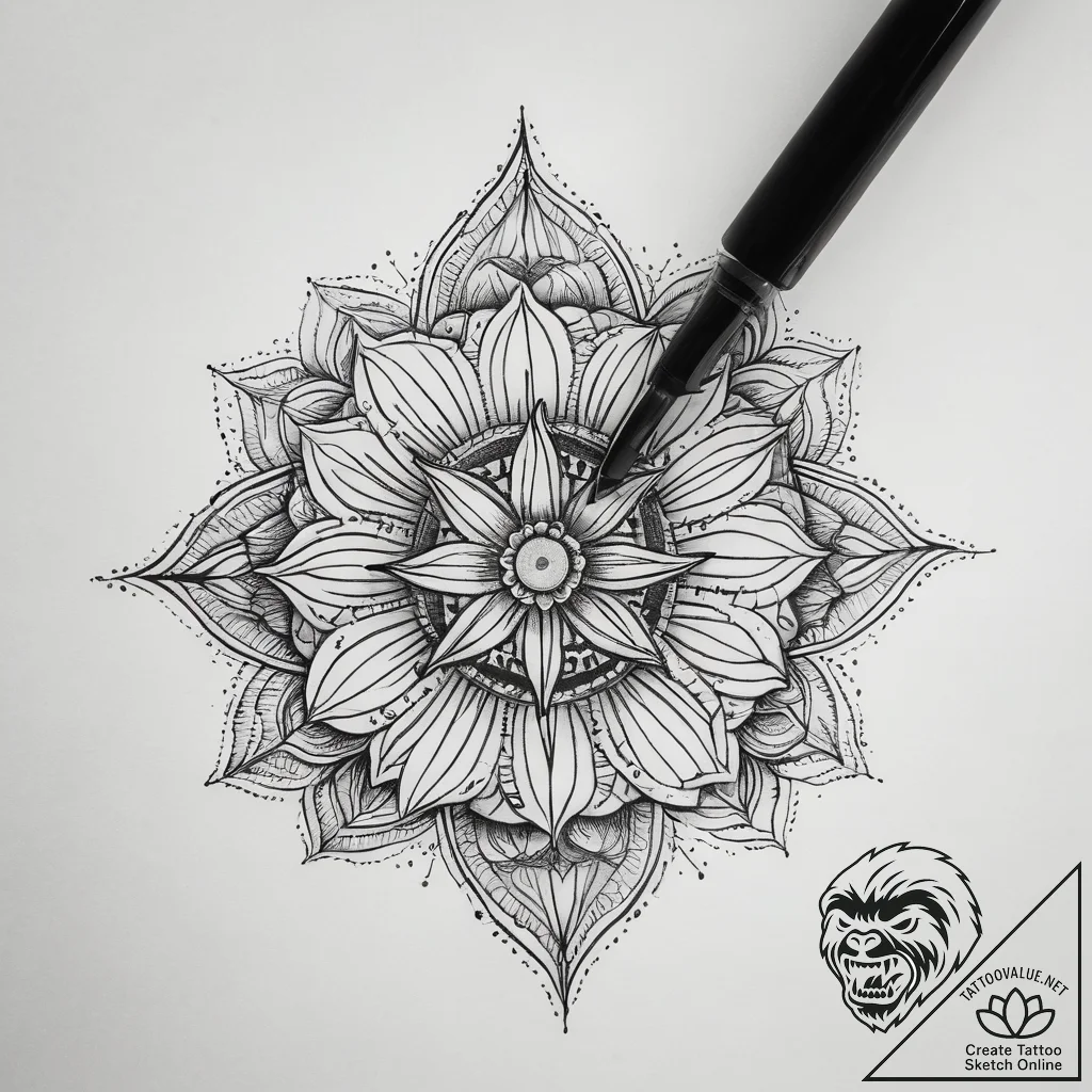 Tattoo sketch cosmos, tattoo sketch design, l... - tattoo sketch (№1757994701_0, 16.09.2025 03:51) — tattoovalue.net