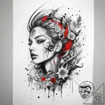 Tattoo sketch cosmic source, tattoo sketch de… – tattoo sketch (№1757997608_0, 16.09.2025 04:40) — tattoovalue.net