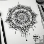 Tattoo sketch geometric sound, tattoo flash s… – tattoo sketch (№1757998772_0, 16.09.2025 04:59) — tattoovalue.net