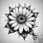 Tattoo sketch узор в виде ромашки, artistic t… – tattoo sketch (№1757999159_0, 16.09.2025 05:05) — tattoovalue.net