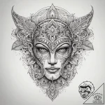 Tattoo sketch slavic embroidery pattern with… – tattoo sketch (№1758000344_0, 16.09.2025 05:25) — tattoovalue.net
