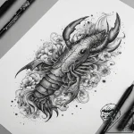 Tattoo sketch lobster, tattoo flash sheet des… – tattoo sketch (№1758000732_0, 16.09.2025 05:32) — tattoovalue.net