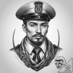 Tattoo sketch soldier with a knot, tattoo lin… – tattoo sketch (№1758001701_0, 16.09.2025 05:48) — tattoovalue.net