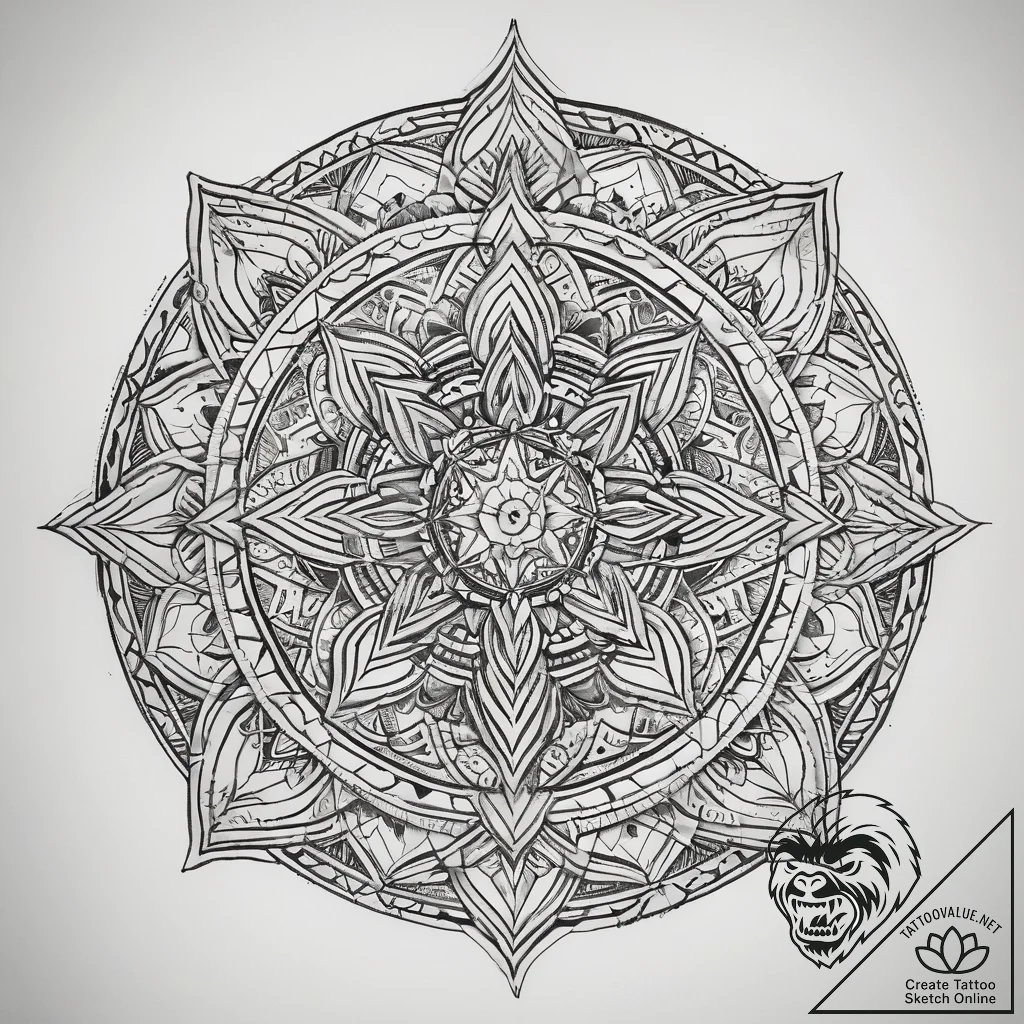 Tattoo sketch cosmic essence, tattoo flash sh... - tattoo sketch (№1758001894_0, 16.09.2025 05:51) — tattoovalue.net
