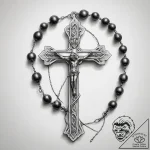 Tattoo sketch rosary beads with a cross, arti… – tattoo sketch (№1758003259_0, 16.09.2025 06:14) — tattoovalue.net