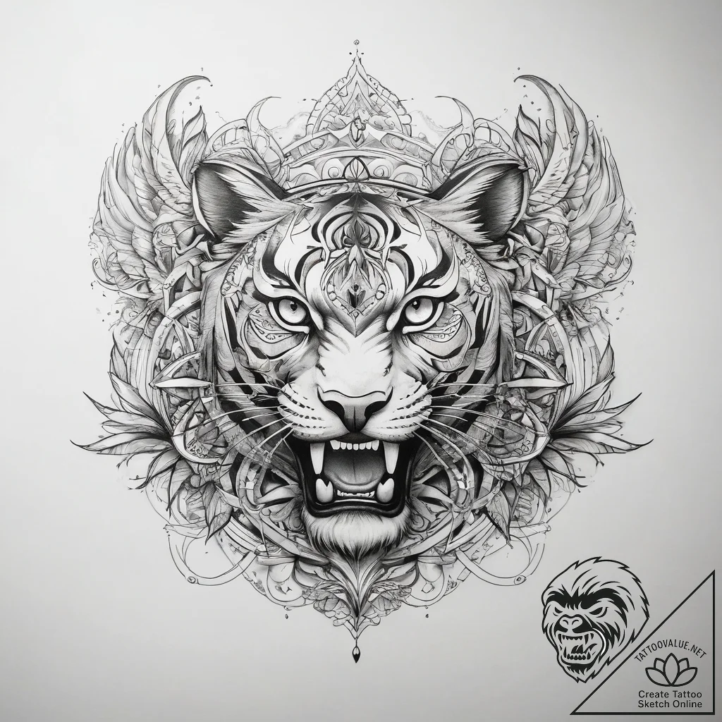 Tattoo sketch brown - tattoo sketch (№1758004063_0, 16.09.2025 06:27) — tattoovalue.net