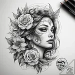 Tattoo sketch mystical world, artistic tattoo… – tattoo sketch (№1758006627_0, 16.09.2025 07:10) — tattoovalue.net