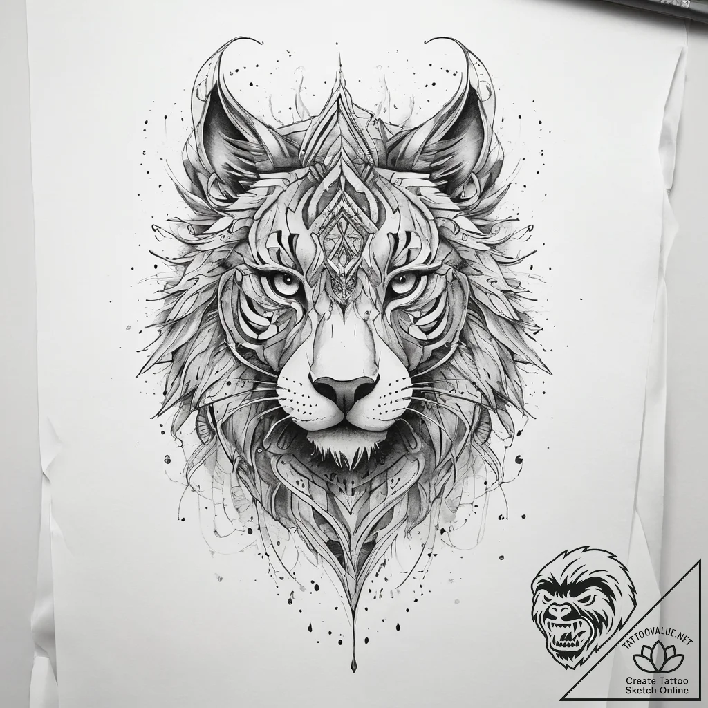 Tattoo sketch genuine, ink illustration for t... - tattoo sketch (№1758044722_0, 16.09.2025 17:45) — tattoovalue.net