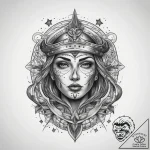 Tattoo sketch cosmic portrayal, tattoo drawin… – tattoo sketch (№1758046854_0, 16.09.2025 18:20) — tattoovalue.net