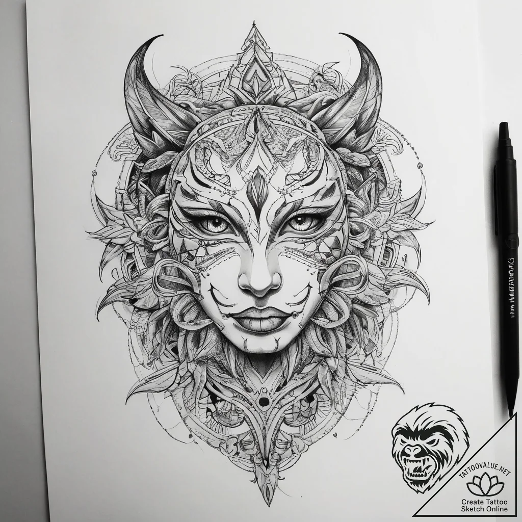 Tattoo sketch passion - tattoo sketch (№1758047628_0, 16.09.2025 18:33) — tattoovalue.net