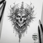 Tattoo sketch holy beginning, tattoo line art… – tattoo sketch (№1758047822_0, 16.09.2025 18:37) — tattoovalue.net