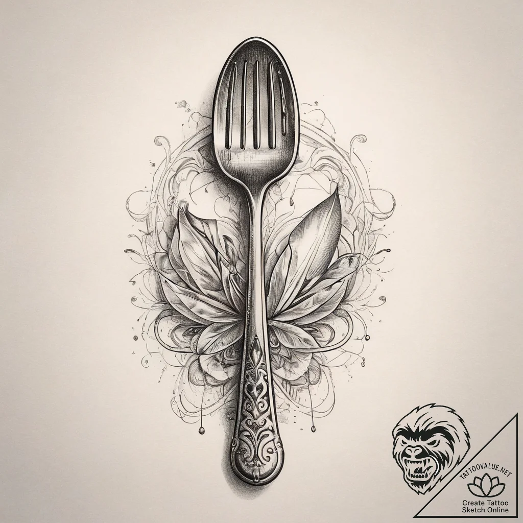 Tattoo sketch chef whisk and spoon, tattoo sk... - tattoo sketch (№1758048209_0, 16.09.2025 18:43) — tattoovalue.net