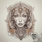 Tattoo sketch magical map, tattoo sketch desi… – tattoo sketch (№1758048596_0, 16.09.2025 18:49) — tattoovalue.net