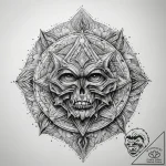 Tattoo sketch obsidian, ink illustration for… – tattoo sketch (№1758050147_0, 16.09.2025 19:15) — tattoovalue.net