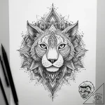 Tattoo sketch kingdom, ink illustration for t… – tattoo sketch (№1758052470_0, 16.09.2025 19:54) — tattoovalue.net