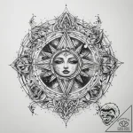 Tattoo sketch cosmic lore – tattoo sketch (№1758054799_0, 16.09.2025 20:33) — tattoovalue.net