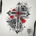 Tattoo sketch узор из капель, tattoo drawing… – tattoo sketch (№1758055773_0, 16.09.2025 20:49) — tattoovalue.net