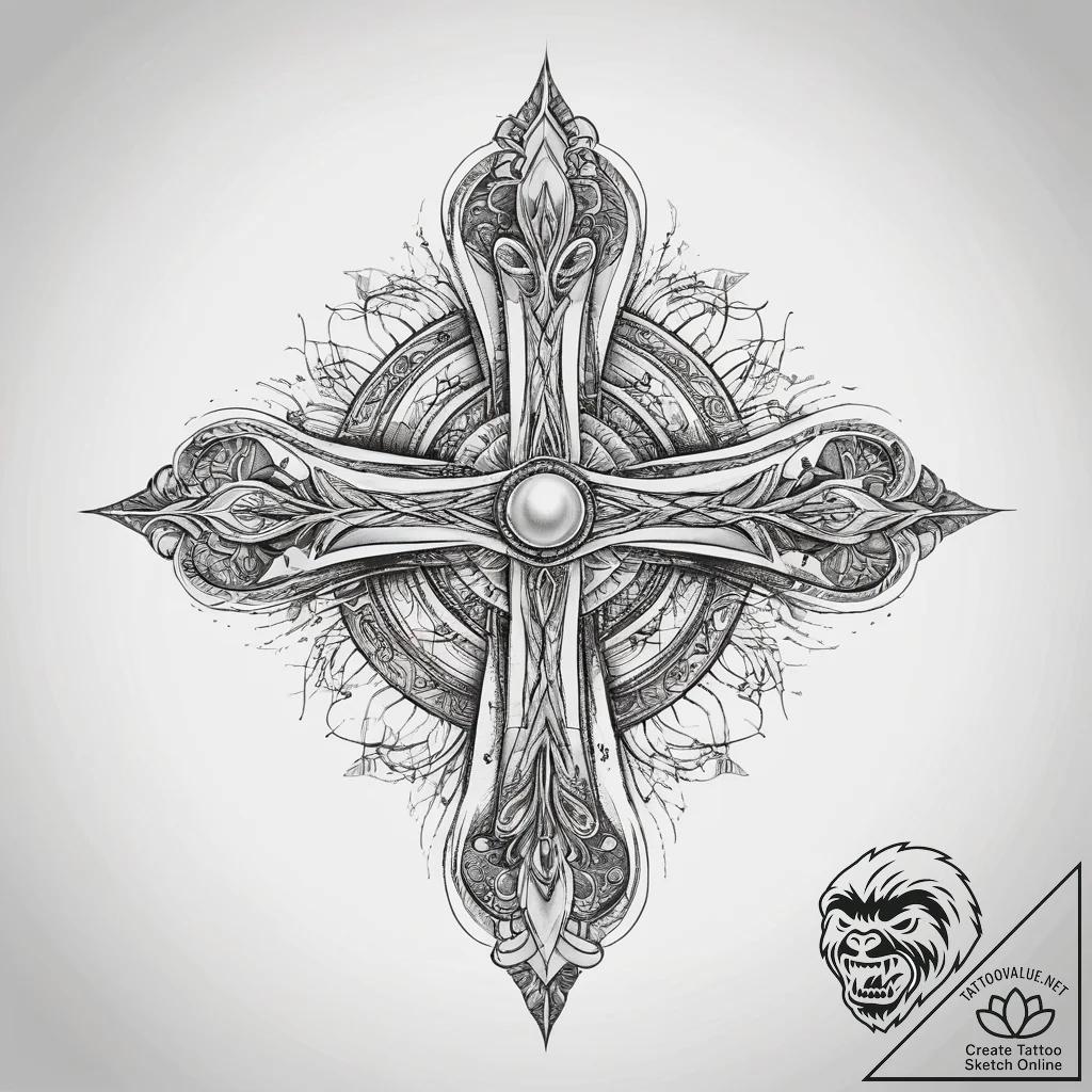 Tattoo sketch pearl, tattoo line art, sketch... - tattoo sketch (№1758064227_0, 16.09.2025 23:10) — tattoovalue.net
