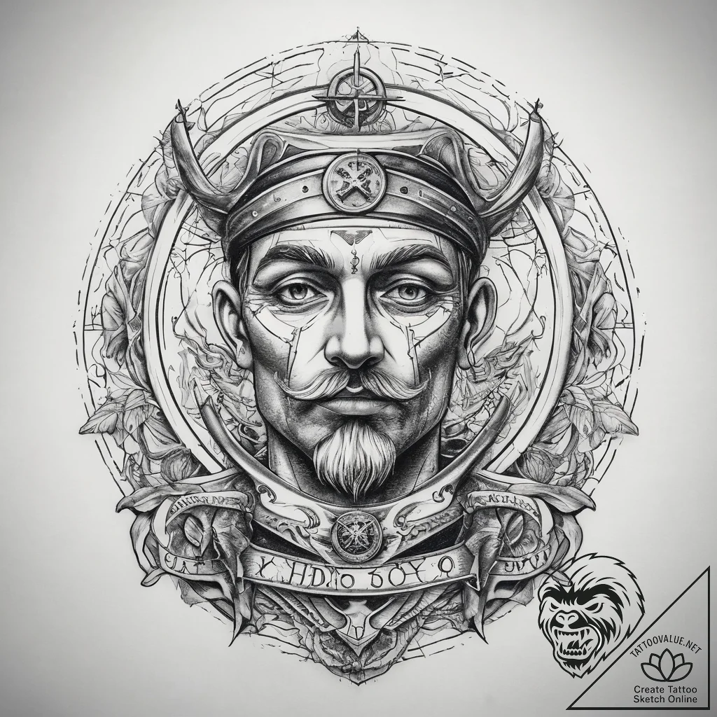 Tattoo sketch map with x, ink illustration fo... - tattoo sketch (№1758064626_0, 16.09.2025 23:17) — tattoovalue.net