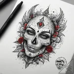 Tattoo sketch gray, artistic tattoo sketch, d… – tattoo sketch (№1758065218_0, 16.09.2025 23:26) — tattoovalue.net