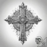 Tattoo sketch sacred kingdom, ink illustratio… – tattoo sketch (№1758067980_0, 17.09.2025 00:13) — tattoovalue.net