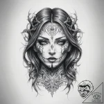 Tattoo sketch wraith – tattoo sketch (№1758069181_0, 17.09.2025 00:33) — tattoovalue.net