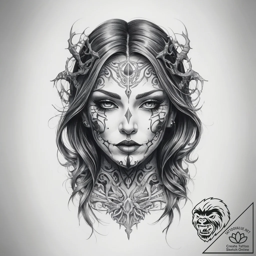 Tattoo sketch wraith - tattoo sketch (№1758069181_0, 17.09.2025 00:33) — tattoovalue.net