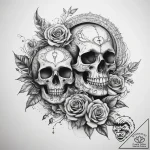 Tattoo sketch hands with a home, ink illustra… – tattoo sketch (№1758069771_0, 17.09.2025 00:42) — tattoovalue.net