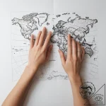 Tattoo sketch hands with a map – tattoo sketch (№1758071756_0, 17.09.2025 01:15) — tattoovalue.net