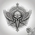 Tattoo sketch hieroglyphic symbol for “honor”… – tattoo sketch (№1758074101_0, 17.09.2025 01:55) — tattoovalue.net