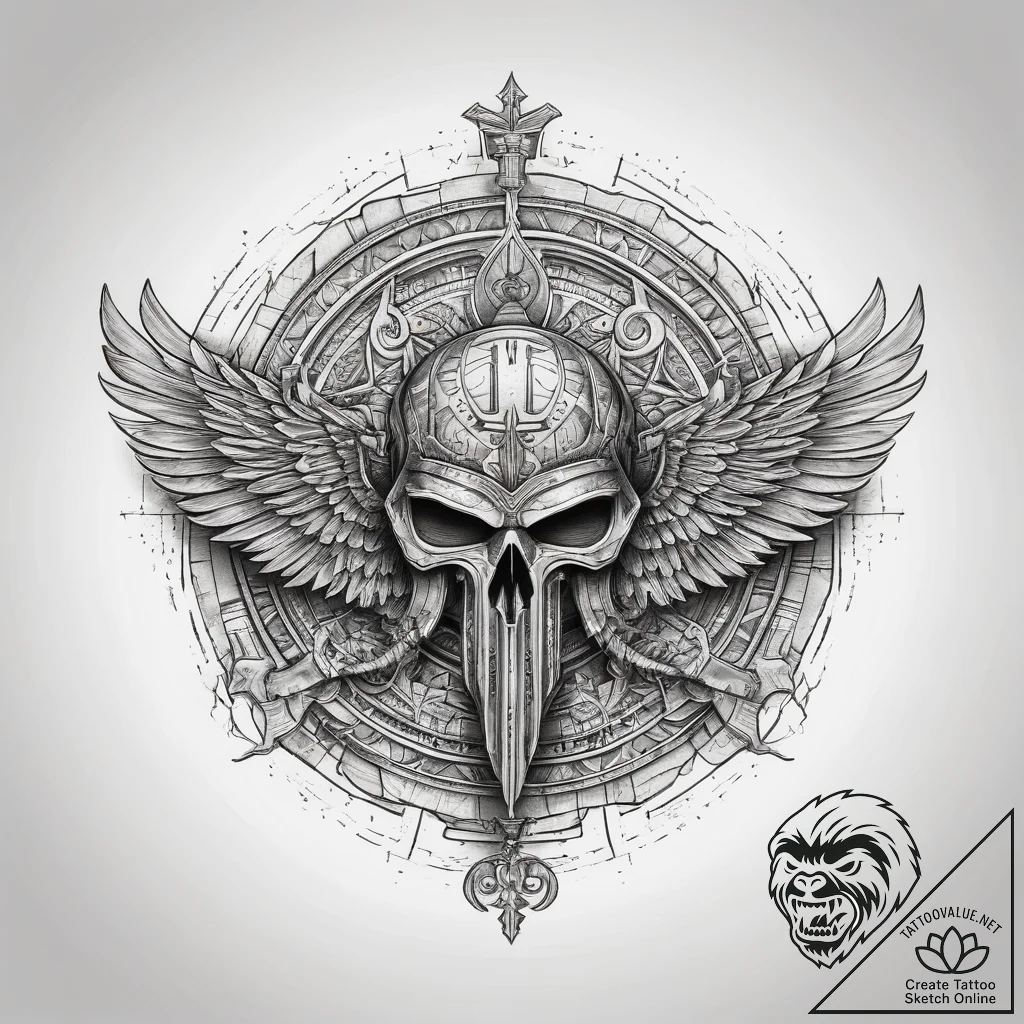 Tattoo sketch hieroglyphic symbol for "honor"... - tattoo sketch (№1758074101_0, 17.09.2025 01:55) — tattoovalue.net