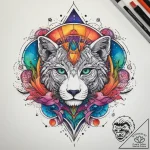 Tattoo sketch cosmic land, tattoo line art, v… – tattoo sketch (№1758075884_0, 17.09.2025 02:24) — tattoovalue.net