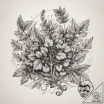 Tattoo sketch parsley, tattoo sketch design,… – tattoo sketch (№1758077284_0, 17.09.2025 02:48) — tattoovalue.net