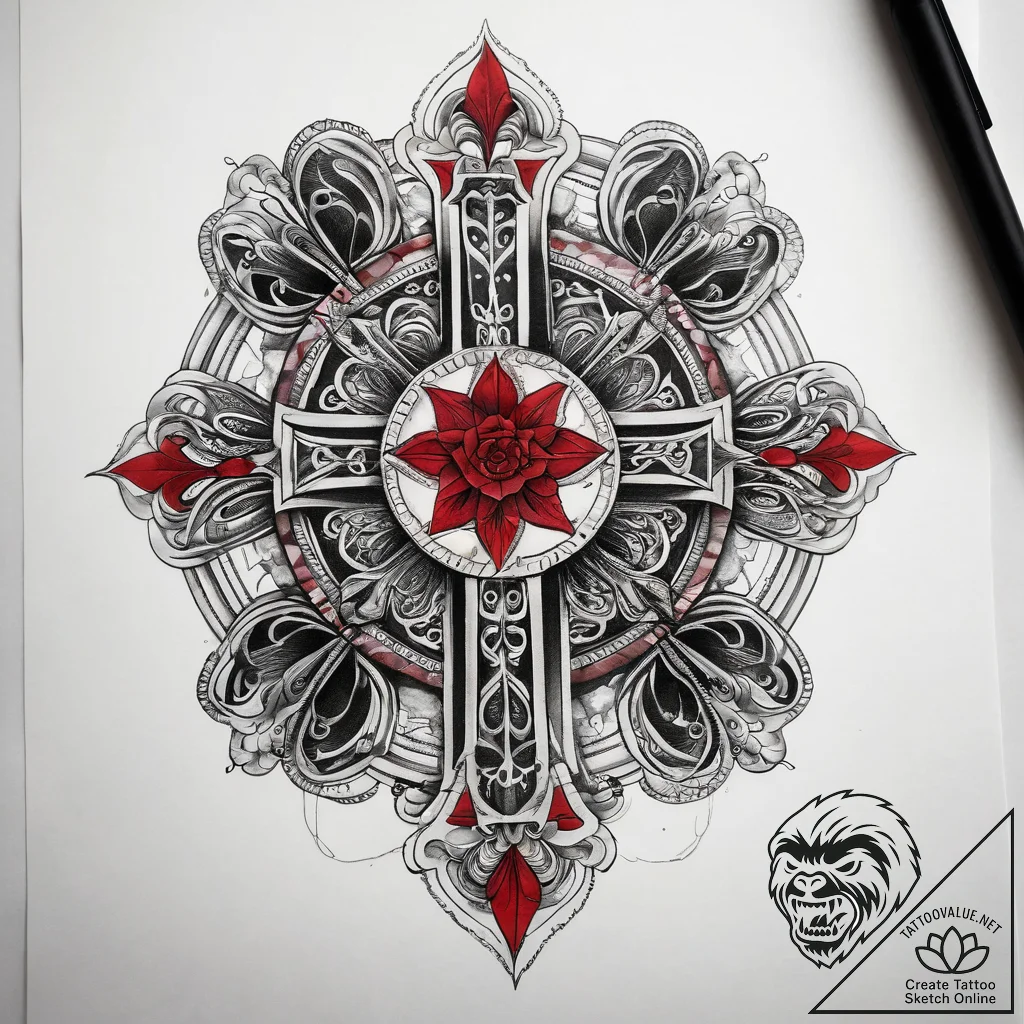 Tattoo sketch a symbolic emotion, tattoo flas... - tattoo sketch (№1758078851_0, 17.09.2025 03:14) — tattoovalue.net