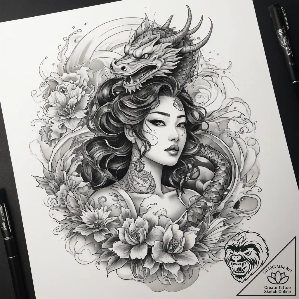 Tattoo sketch soldier with a siren, concept a... - tattoo sketch (№1758080617_0, 17.09.2025 03:43) — tattoovalue.net