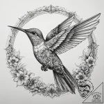 Tattoo sketch hummingbird, artistic tattoo sk… – tattoo sketch (№1758081014_0, 17.09.2025 03:50) — tattoovalue.net