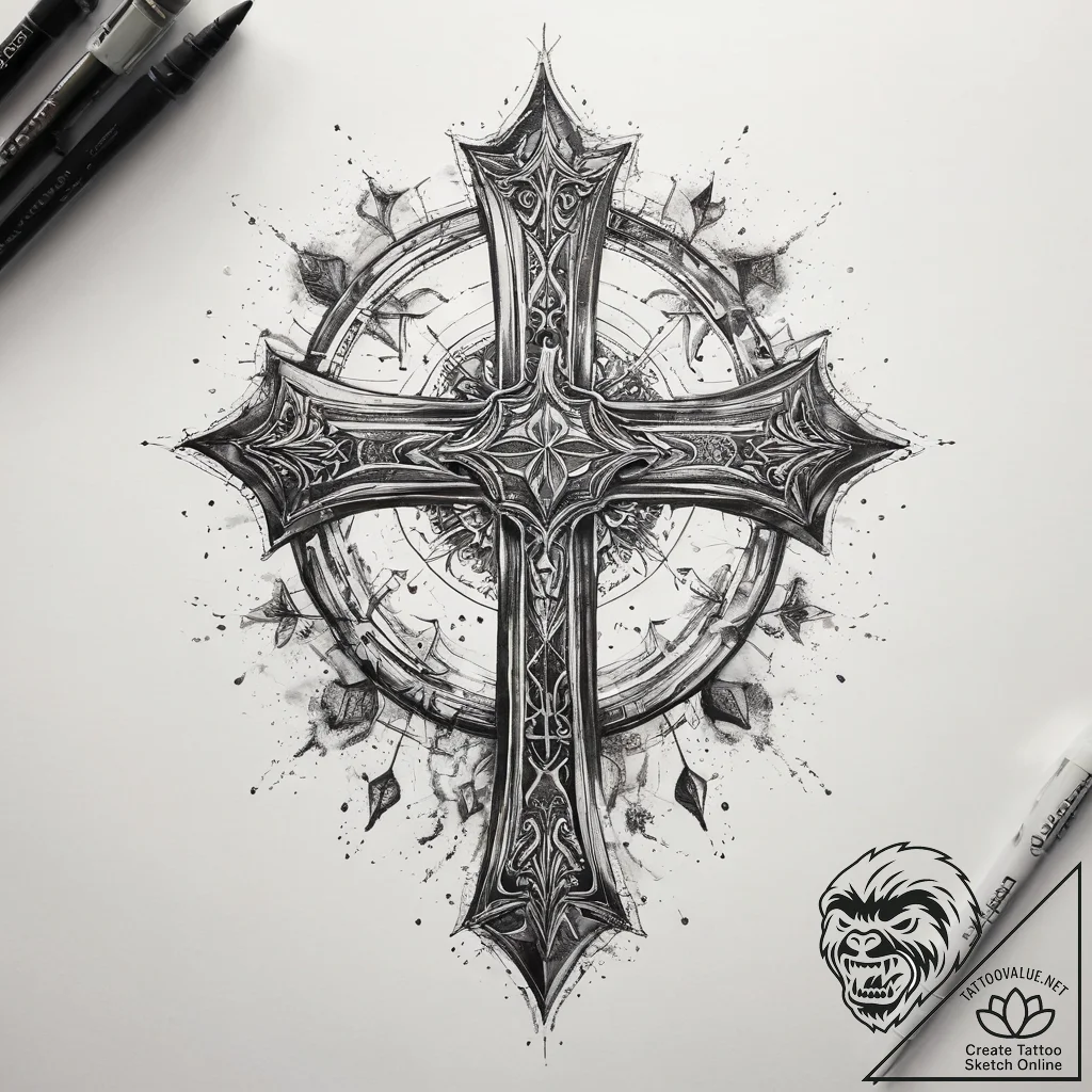 Tattoo sketch black, concept art for tattoo,... - tattoo sketch (№1758082992_0, 17.09.2025 04:23) — tattoovalue.net