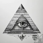 Tattoo sketch egyptian pyramid with the eye o… – tattoo sketch (№1758083582_0, 17.09.2025 04:33) — tattoovalue.net