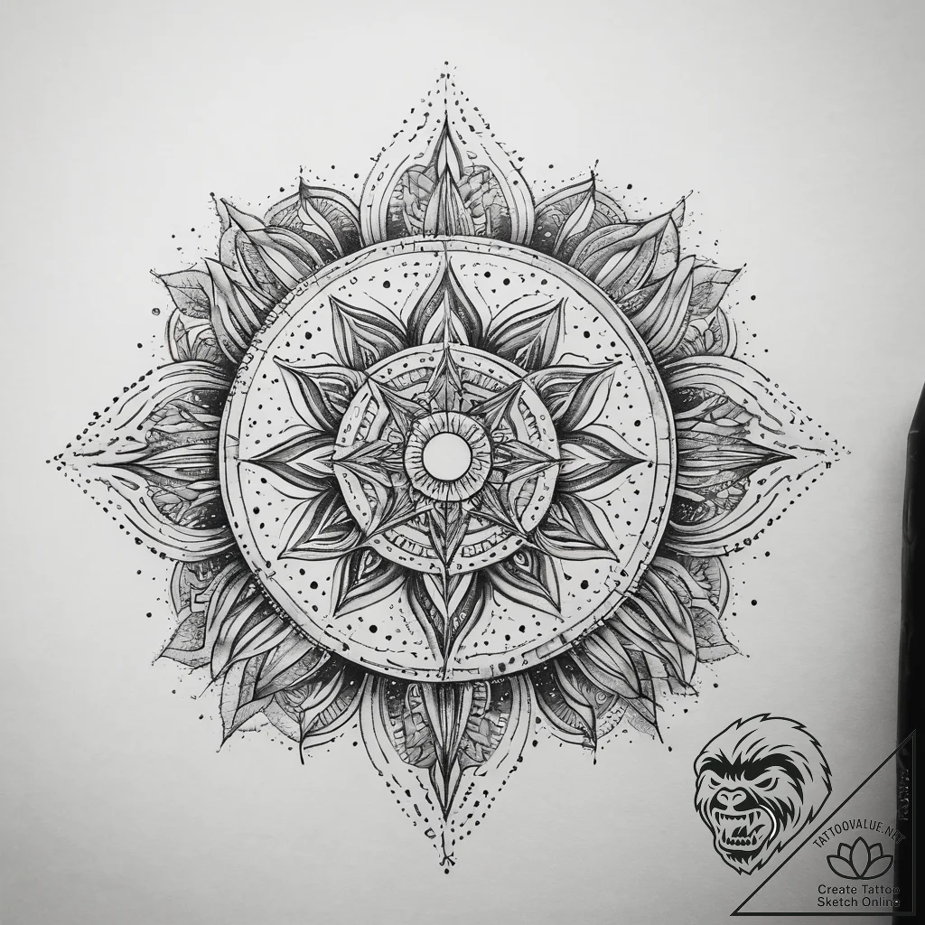 Tattoo sketch cosmic being, tattoo drawing ou... - tattoo sketch (№1758084170_0, 17.09.2025 04:42) — tattoovalue.net